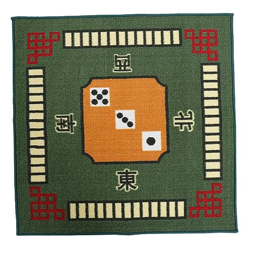 Toyvian Mahjong Mantel Verde Alfombra De Escritorio Manteles para Mesas Cuadradas Mantel Verde Jongg Juego De Mesa Cubierta De Cubierta De Juego Juegos De Cartas Cubierta De Mesa Poker