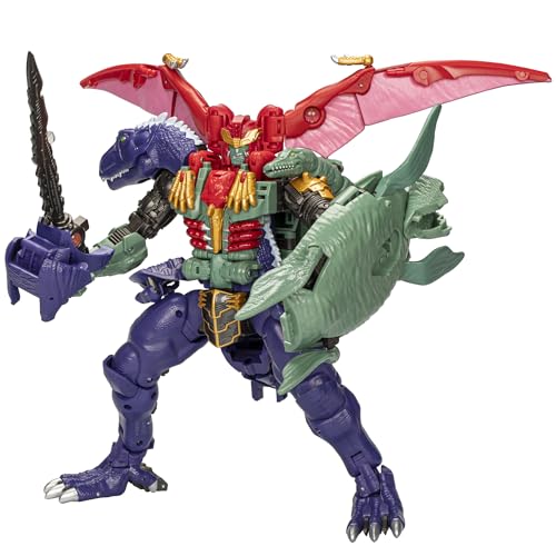 Transformers Legacy United, Commander Class, Beast Wars Universe Magmatron, Figura Convertible 3 en 1 de 25 cm, A Partir de 8 años