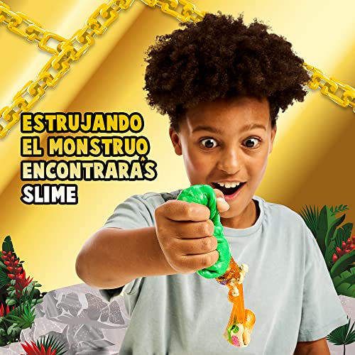 Treasure X - Gold Hunter Serie 2, huevo de dinosaurio con 8 niveles de juego y accesorios; un juguete de dino coleccionable, slime, roca para excavar, envío aleatorio, +5 años, Famosa (TRR55000)