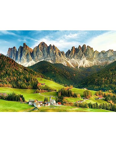 Trefl 10659 Puzzle 1000 Teile, Sorter 6 Schalen, Ordnen, Sortieren, Transportieren Aufbewahren, Kreative Unterhaltung, Für Erwachsene und Kinder ab 12 Jahren 2-in-1, Beautiful Dolomite Landscape