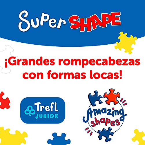 Trefl 60 XXL Super Shape-Formas Locas, Piezas Grandes, Colores con Personajes de Cuentos de Hadas Bing, a Partir de 4 años Puzzle, Jugar con el Perro, XX-Large (50013)