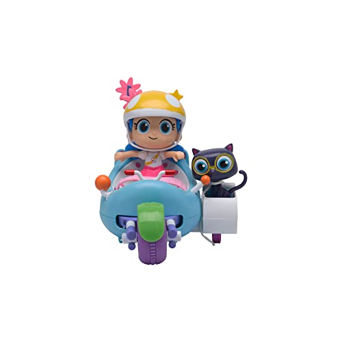 True and The Rainbow Kingdom Figuritas – True's Strawberry Racer con True y Bartleby Lindas Figuras articuladas Coloridas y Coche de Carreras de Juguete – A Partir de 3 años