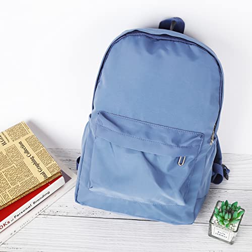 TSLBW Mochila para la Escuela Adolescentes Niños Mochila Casual para la Escuela Secundaria para Estudiantes Universitarios Bolsa de Deporte para viajes al aire libre Revista A4 IPad (azul)