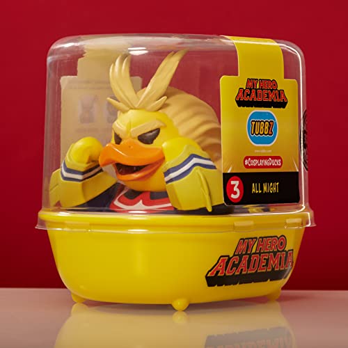 TUBBZ My Hero Academia All Might Figura de Vinilo Coleccionable de Pato – Producto Oficial de My Hero Academia – TV, películas y Videojuegos – Edición Limitada