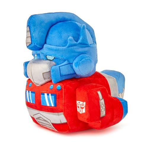 TUBBZ Optimus Prime Collectable Rubber Duck Plushie - Mercancía Oficial de Transformers - Películas de acción, TV y Videojuegos de Peluche