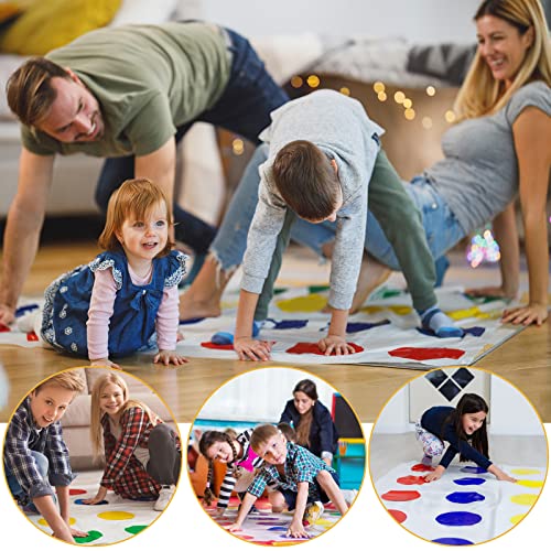 Twister Juego Niños y Adultos, Juego de Enredos Familiar, Twister Juegos Suelo, Juegos de Cumpleaños, Juego de Piso Familiar Tapete de Juego, Juego de Equipo, Juego de Fiesta, Juegos de Jardín