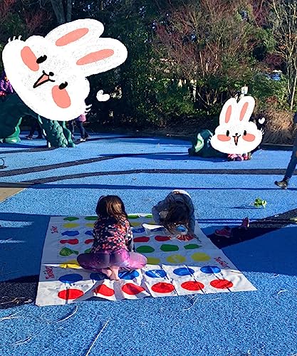 Twisting Juego, Juegos para niños y Adultos, Juegos de Fiesta para niños a Partir de 6 años, Juegos de Equipo, Juegos Familiares, Juegos Clásicos Tanto en Interiores como en Exteriores