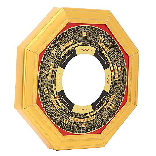 Tyenaza Talismán taoísta del Espejo de Bagua Convexo de la abolladura de FengShui Chino de la Suerte para el Ornamento del Negocio de la decoración del hogar(Concave)