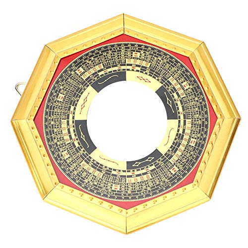 Tyenaza Talismán taoísta del Espejo de Bagua Convexo de la abolladura de FengShui Chino de la Suerte para el Ornamento del Negocio de la decoración del hogar(Concave)