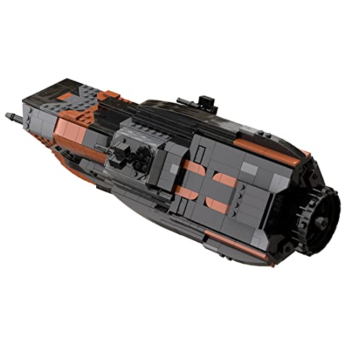 TYFUN MOC-51290 - Juego de bloques de construcción de nave espacial, acorazado de ciencia ficción MCRN Morrigan Class Destroyer, 972 piezas de nave espacial, bloques de sujeción, compatible con Lego