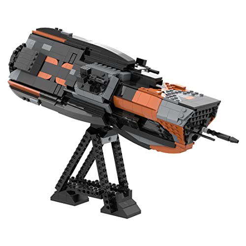 TYFUN MOC-51290 - Juego de bloques de construcción de nave espacial, acorazado de ciencia ficción MCRN Morrigan Class Destroyer, 972 piezas de nave espacial, bloques de sujeción, compatible con Lego