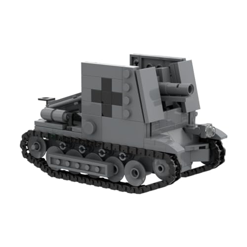 TYFUN Technic Panzer Bauklötze, 370 piezasWisent der Bundeswehr Autopropulsado Artillería Militar Tanque Militar, Juguete de Vehículo Militar para Adultos y Niños Compatible con Lego