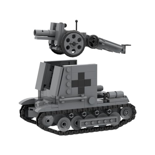 TYFUN Technic Panzer Bauklötze, 370 piezasWisent der Bundeswehr Autopropulsado Artillería Militar Tanque Militar, Juguete de Vehículo Militar para Adultos y Niños Compatible con Lego