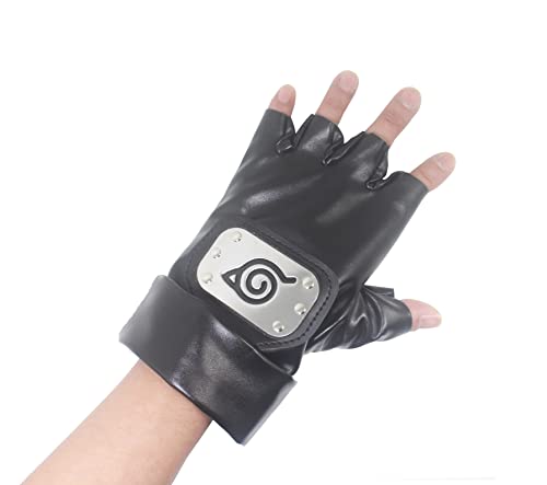 Udekit Naruto Kakashi Guantes Ninja Metal Espesar Resistente A Los Arañazos Víspera De Todos los Santos Cosplay Disfraz