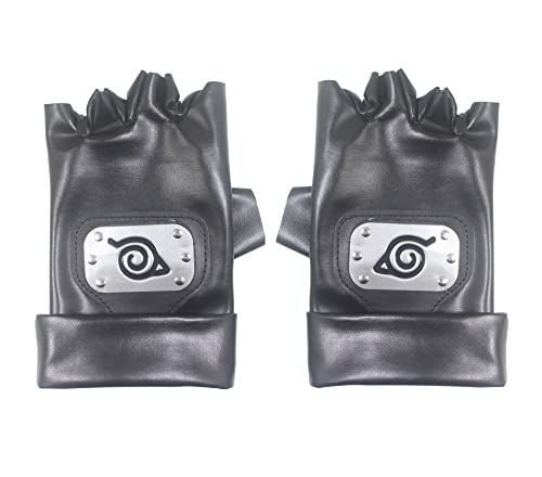 Udekit Naruto Kakashi Guantes Ninja Metal Espesar Resistente A Los Arañazos Víspera De Todos los Santos Cosplay Disfraz