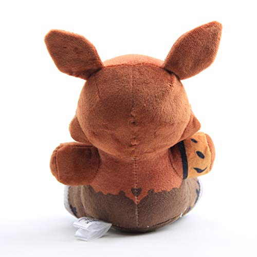 uiuoutoy FNAF - Peluche de Five Nights At Freddy's - Peluche de circo para bebé Funtime Foxy Golden Freddy Bear - Muñeca suave de regalo para niños (Brown Foxy (The Twisted Ones) 7 pulgadas)