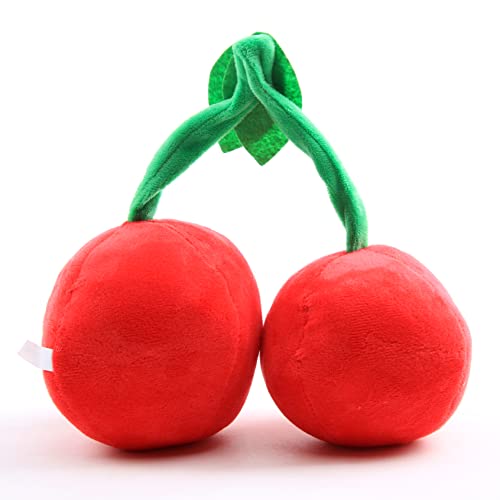 uiuoutoy Plantas juguetes de peluche juego de cerezas dobles de frutas peluches de peluche suave muñeca niños regalo 20cm