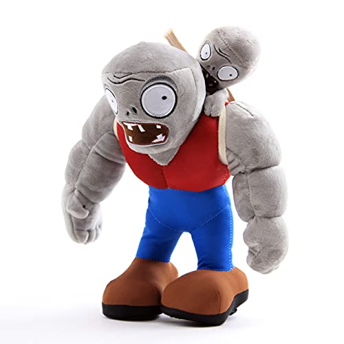 uiuoutoy Zombies Juguetes de peluche Juego Gigante Gargantuar Zombie 33cm Muñecas de peluche suave Regalo para niños