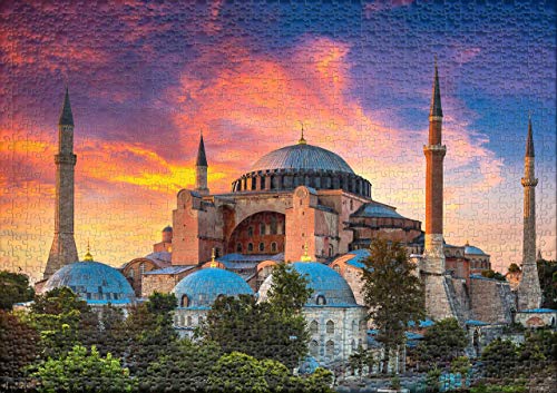 Ulmer Puzzleschmiede - Puzzle Estambul: Puzzle de 1000 Piezas - Hagia Sophia, Estambul, Turquía