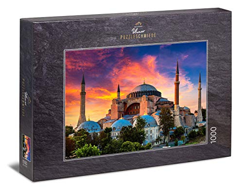 Ulmer Puzzleschmiede - Puzzle Estambul: Puzzle de 1000 Piezas - Hagia Sophia, Estambul, Turquía