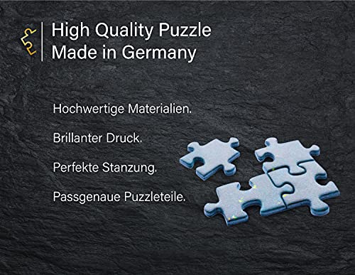 Ulmer Puzzleschmiede - Puzzle Gold-Adern - Puzzle Moderno de 1000 Piezas Fabricado en Alemania - Arte Abstracto de Color como Elegante Rompecabezas Impossible