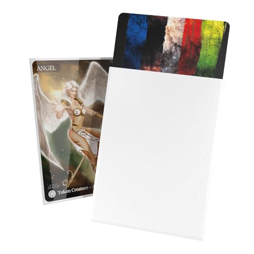 Ultimate Guard Fundas para tarjetas Cortex, 100 fundas TCG de tamaño estándar, 66 x 91 mm, parte trasera blanca, acabado brillante, sin PVC ni ácidos, alta claridad