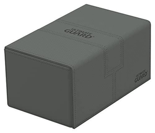 Ultimate Guard Twin Flip`n`Tray 160+ XenoSkin Monocolor Gris Caja de Tarjetas, Color (UGD011241)