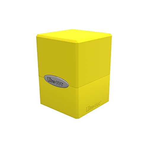 Ultra Pro - Caja de cubierta de cubo satinado - Amarillo limón