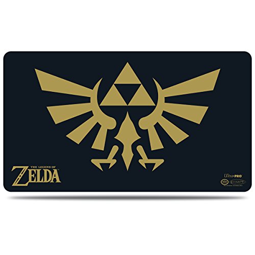 Ultra Pro E-85207 The Legend of Zelda: Black & Gold Playmat with Tube, Adultos Unisex, 30x20x1