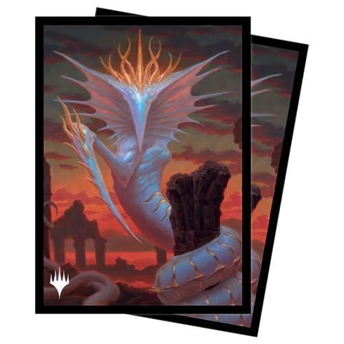 Ultra PRO - MTG Commander Masters 100 fundas para tarjetas de tamaño estándar - Obra de arte de gravemother plateada, acabado mate con tecnología ChromaFusion, protege la magia: las tarjetas de