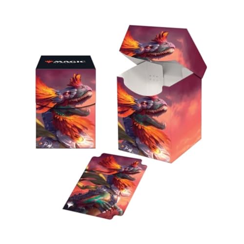 Ultra Pro - MTG The Lost Caverns of Ixalan 100+ Card Deck Box, Pantlaza, Sun-Favored for Magic: The Gathering, Protect & Store Commander MTG Decks, Almacenamiento de tarjetas coleccionables