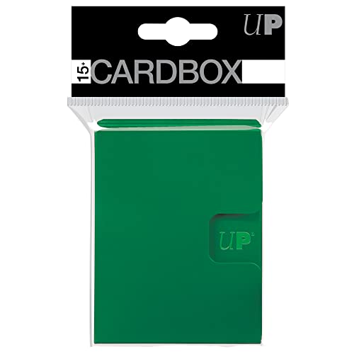 Ultra PRO Protector de tarjetas PRO 15+ caja de tarjetas de 3 quilates (verde) Protege tus valiosas tarjetas deportivas, tarjetas de juego y tarjetas coleccionables coleccionables, cabe dentro de