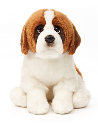 Uni-Toys - Bernardo sentado - 25 cm (altura) - Perro de peluche - Peluche de peluche.