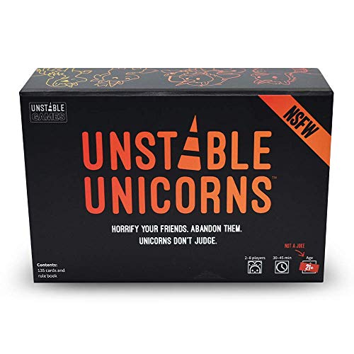 Unstable Unicorns TEE4371UUBSG1 NSFW Base Game-EN Juego de Mesa, versión en inglés