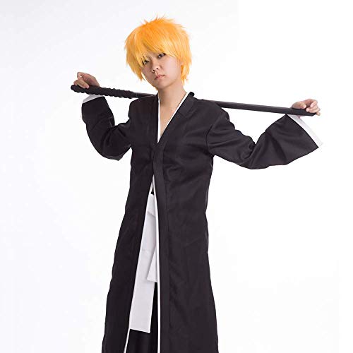 Updayday Bleach Kurosaki Ichigo Conjunto Completo de Disfraces de Cosplay Anime Kurosaki Ichigo Disfraz de Cosplay Fiesta de Carnaval de Halloween Disfraz de Cosplay, Conjunto Completo.