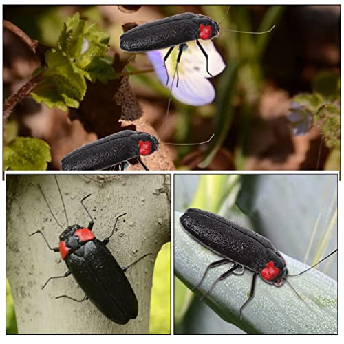 UPKOCH Figuras De Luciérnaga De Plástico Juguetes 6 Uds. Decoración De Hadas Animales De Jardín Educación Temprana Modelo De Luciérnaga Juguetes De Ciencia Biológica Microadorno De