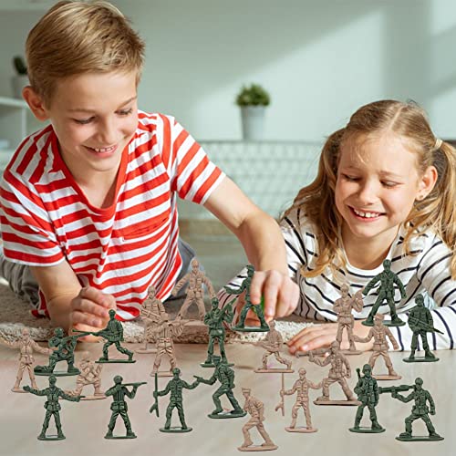 URFEDA Figuras Militares 360Pcs, Ejército Hombres Figuras Soldados Militares de Plástico Soldado Niños Juguete Conjunto de Mini Figuras Soldados Military Modelo Conjunto para Niños y Adultos