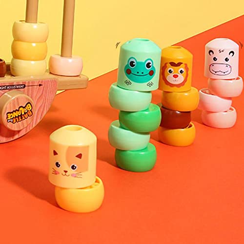 URFEDA Juguete Mágico de Hombre de Madera Irrompible, Little Wooden Man Magic Toy, Accesorios Mágicos Daruma Inmortales, 2021 Divertido Juguete Mágico de Madera para Regalo de Niños 2 PCS