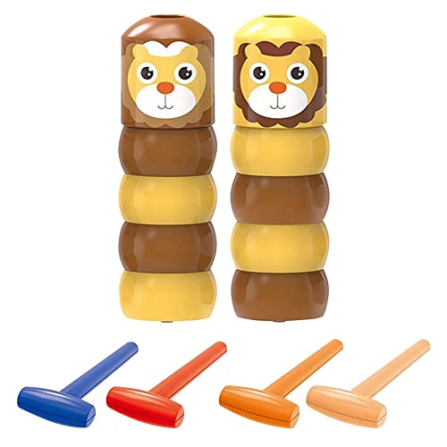 URFEDA Juguete Mágico de Hombre de Madera Irrompible, Little Wooden Man Magic Toy, Accesorios Mágicos Daruma Inmortales, 2021 Divertido Juguete Mágico de Madera para Regalo de Niños 2 PCS