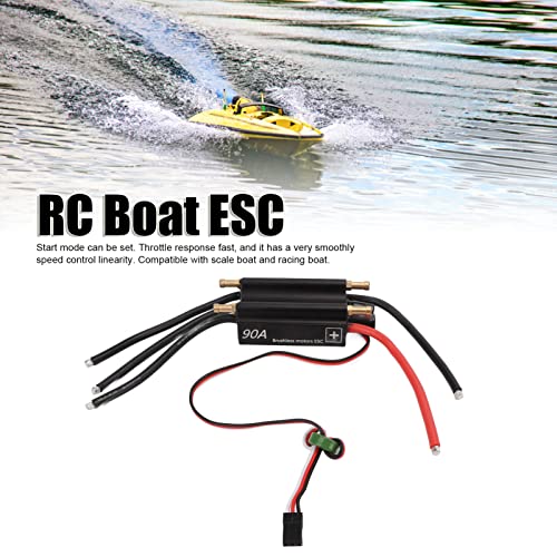 Uxsiya RC Boat ESC, RC Boat Refrigeración por Agua ESC Configuración del Menú del Ciclo para RC Boat