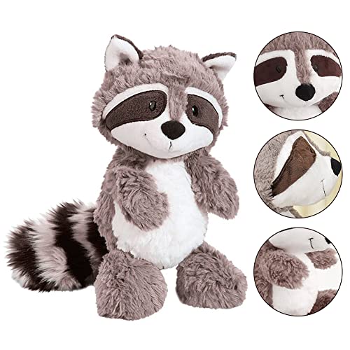 UZSXHJ Peluche de Mapache Peluche Muy Suave Relleno de algodón PP Almohada Abrazadora, Figura Esponjosa, cojín de Peluche, Regalo para los Fans del Fans 28 cm