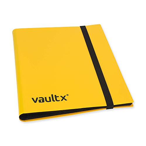 Vault X Binder - Carpeta para Cartas Coleccionables - 9 Tarjetas por Pájina - 360 Bolsillos de Inserción Lateral para TCG (Amarillo)