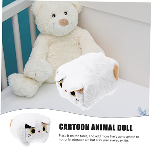 Veemoon 2 Uds Mini De Peluche para Niños Muñecas Minino Gato De Peluche Cojín Trasero Gato Almohada Muñeca Animal Almohada Gato Huddle Almohada Dibujos Animados Gatito Peludo Relleno