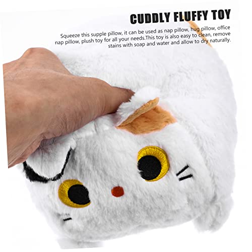 Veemoon 2 Uds Mini De Peluche para Niños Muñecas Minino Gato De Peluche Cojín Trasero Gato Almohada Muñeca Animal Almohada Gato Huddle Almohada Dibujos Animados Gatito Peludo Relleno