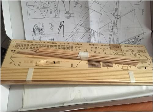 VENBER Escala 1/96 Kit de construcción de Modelo de Barco Antiguo clásico 847 Barco de Vela de Madera DIY Hobby Boat