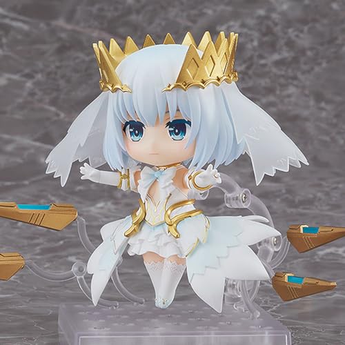 Versión Q de las figuras de arcilla de muñeca de origami Tobiichi de la batalla de citas | Modelo de estatua de anime de chica de belleza cambiable con cara móvil y postura de soporte de PVC | Adornos