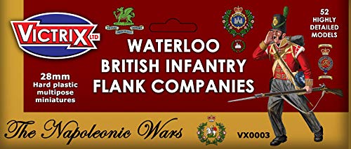 Victrix VX003 - Waterloo British Infantry Flank Companies x52 Figuras - Miniaturas napoleónicas de 28 mm