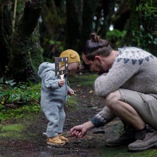 VILLCASE Marcos De Buscador De Guías Naturales Visor Natural De Madera Guías De Identificación Al Aire Herramienta Montessori Juguete para Niños