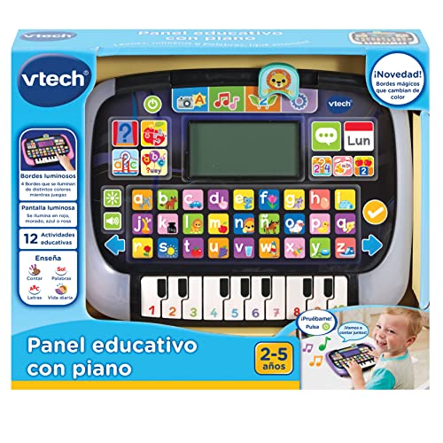 VTech 3480-551722 Panel Educativo con Piano Tablet Infantil Multi-App, Juguetes interactivos para niños +2 años, Versión ESP