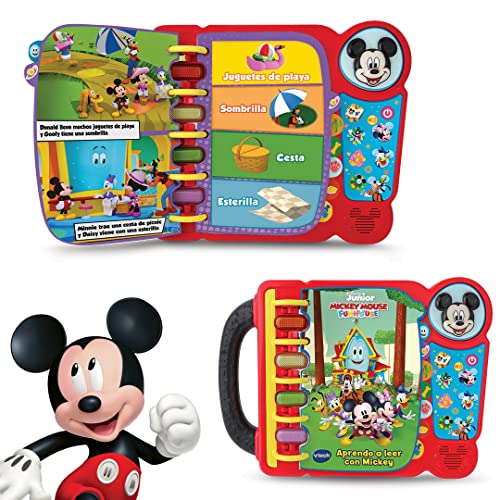 VTech - Aprendo a leer con Mickey | Libro educativo para niños +3 años | Versión ESP